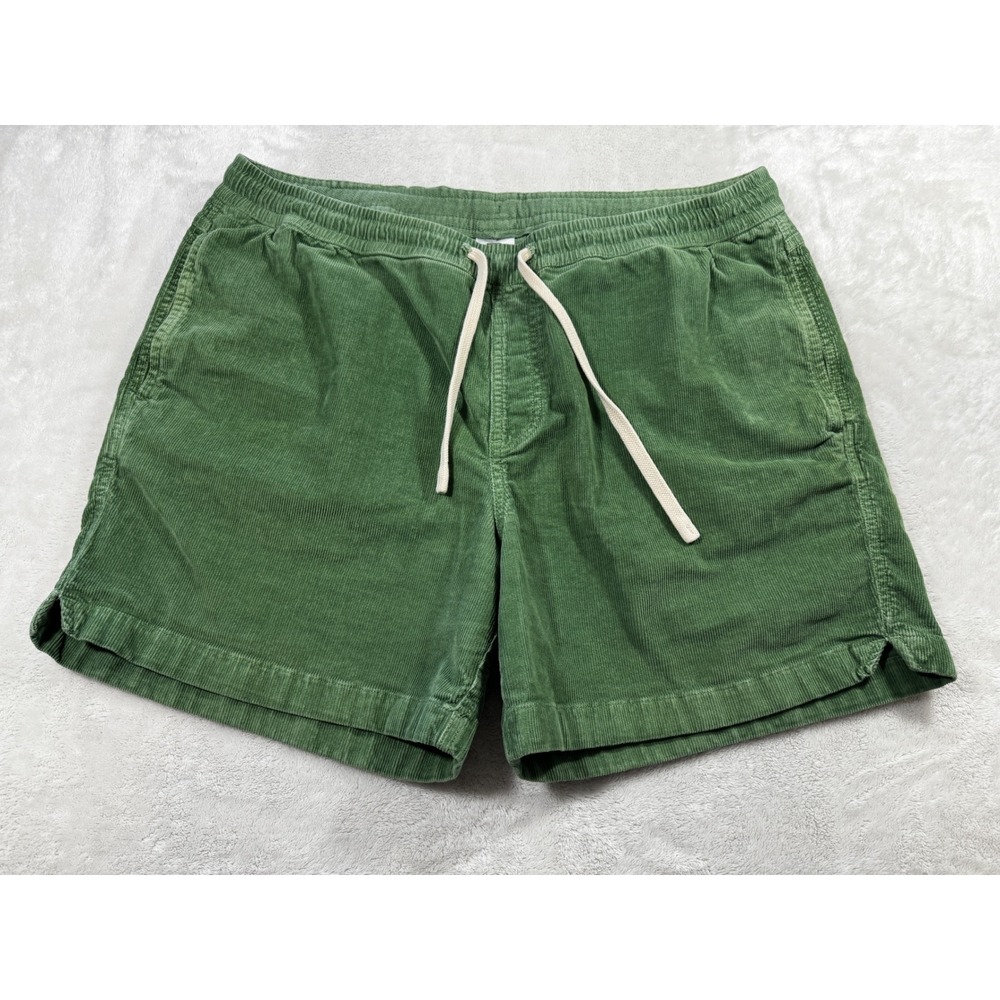 Bearbottom Mens Corduroy Stretch Green Shorts XL Meas: 35x5